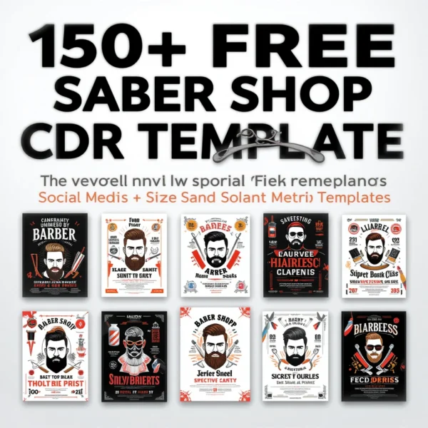 150+ FREE Barber Shop CDR Templates